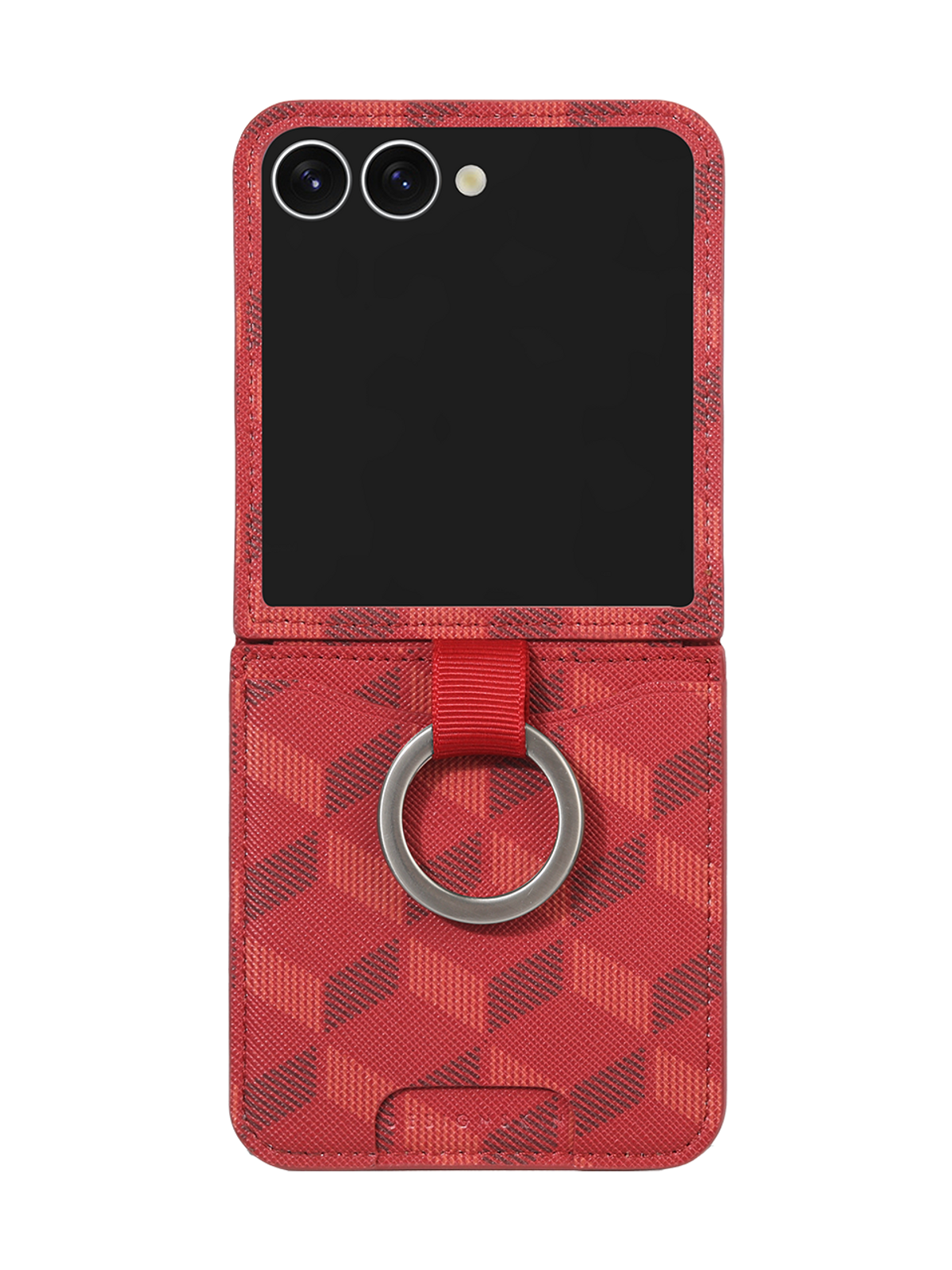디자인스킨(DESIGNSKIN) 갤럭시Z플립7 링 그립 포켓 케이스 ver.2_모노그램