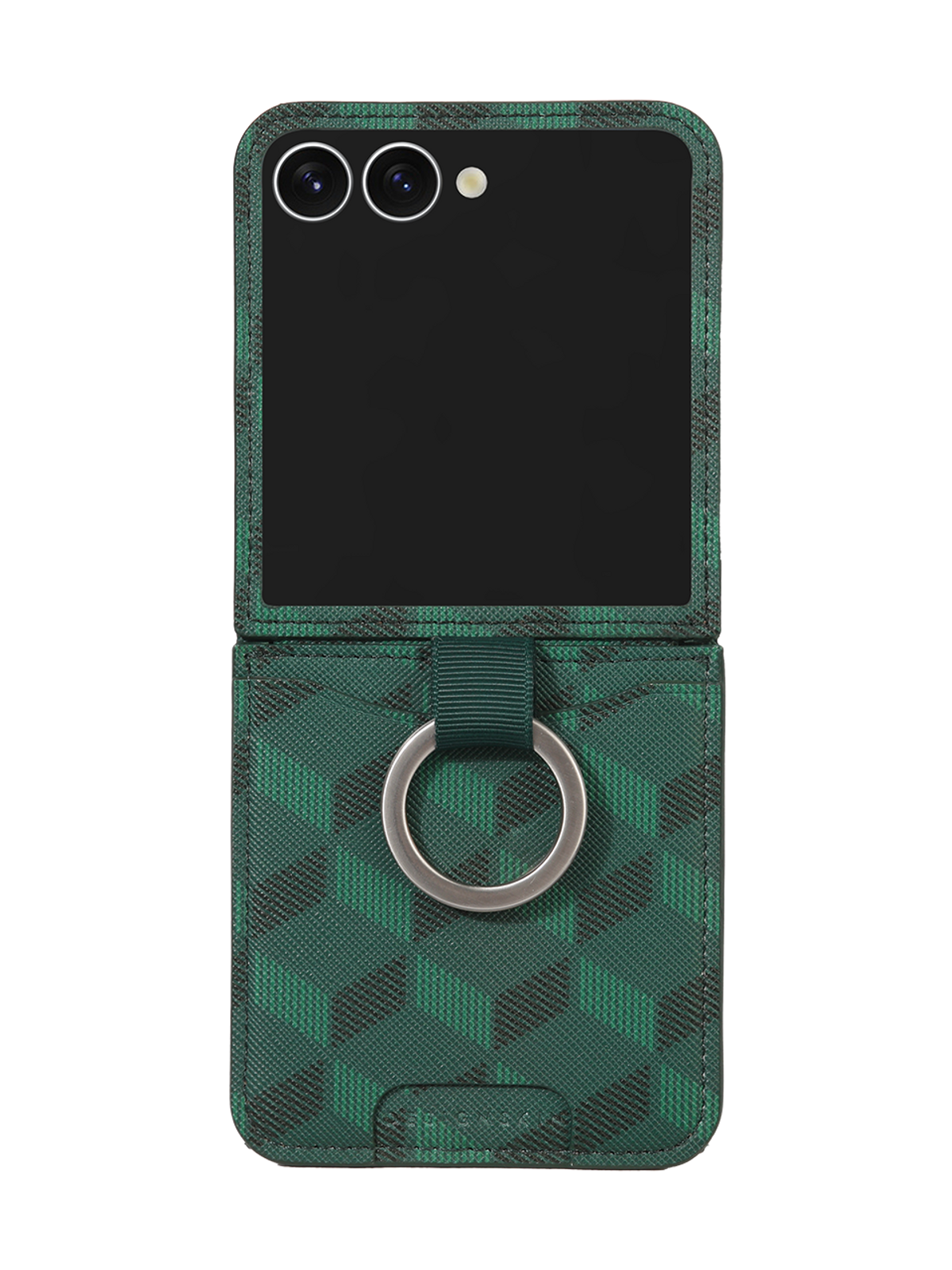 디자인스킨(DESIGNSKIN) 갤럭시Z플립7 링 그립 포켓 케이스 ver.2_모노그램