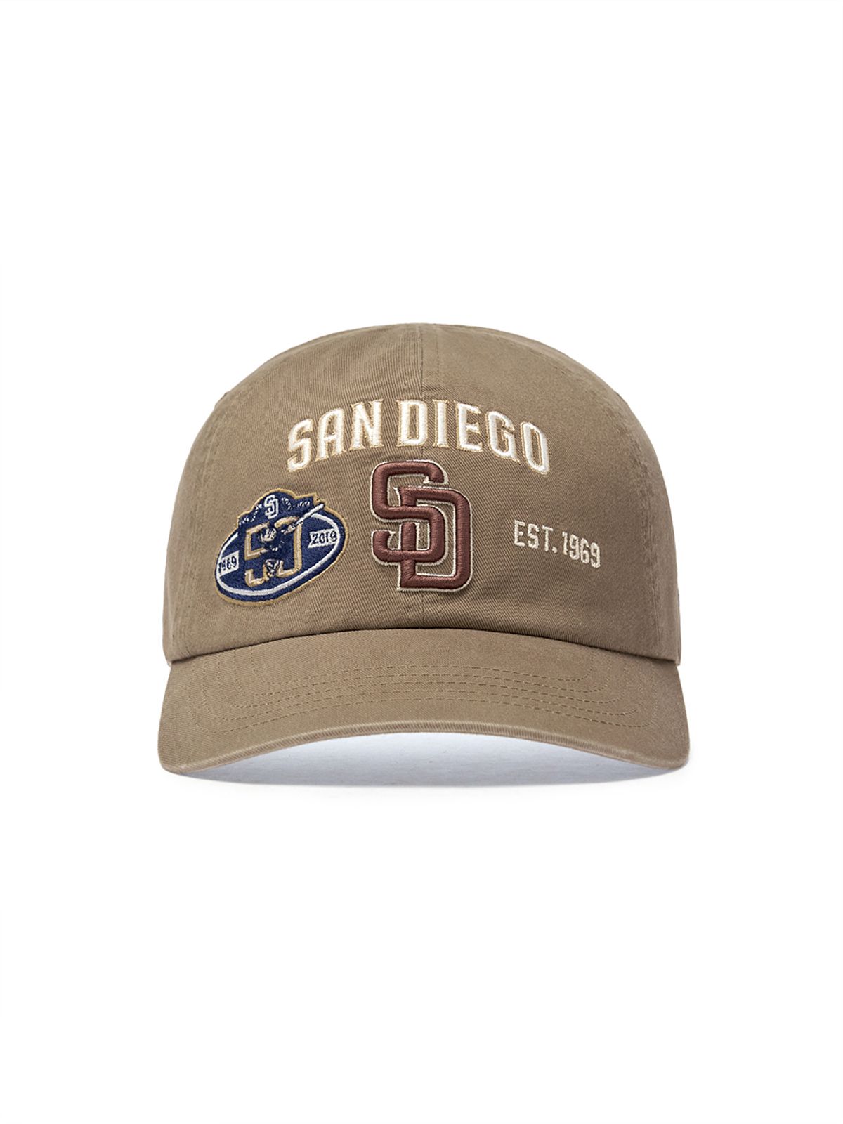 엠엘비(MLB) 패치 언스트럭쳐 볼캡 SD (D.Beige)