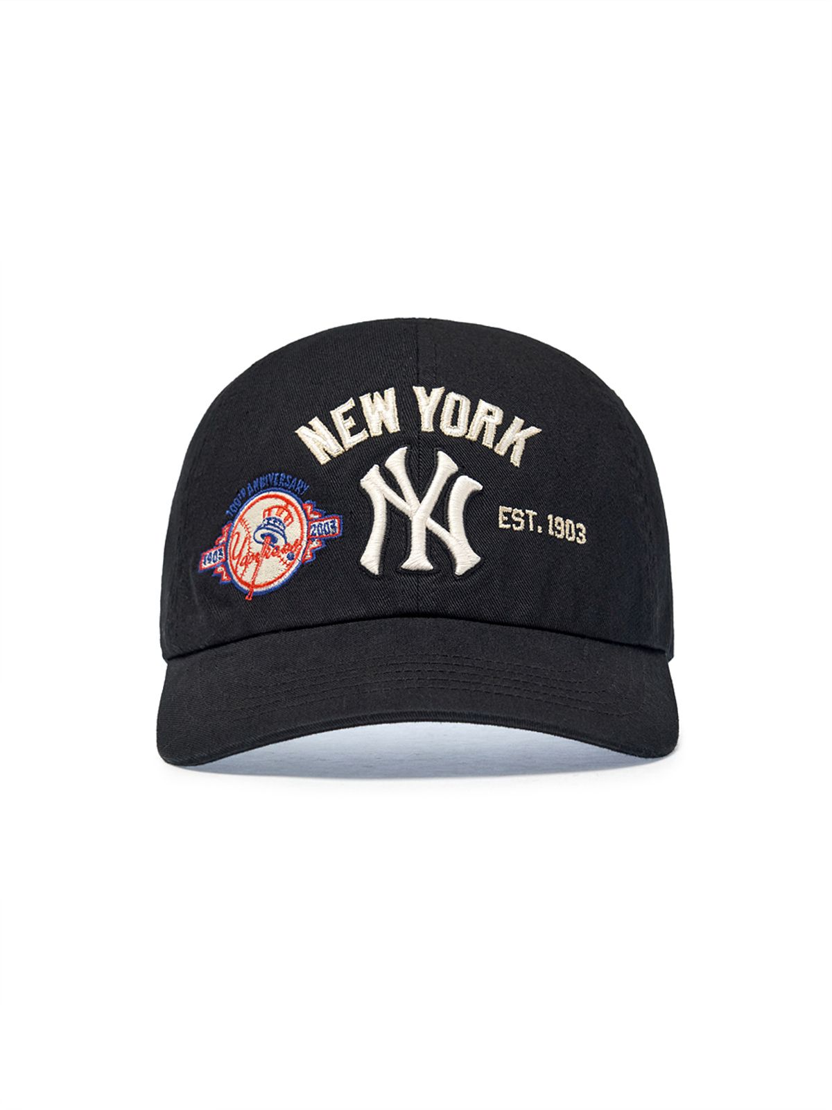 엠엘비(MLB) 패치 언스트럭쳐 볼캡 NY (Black)
