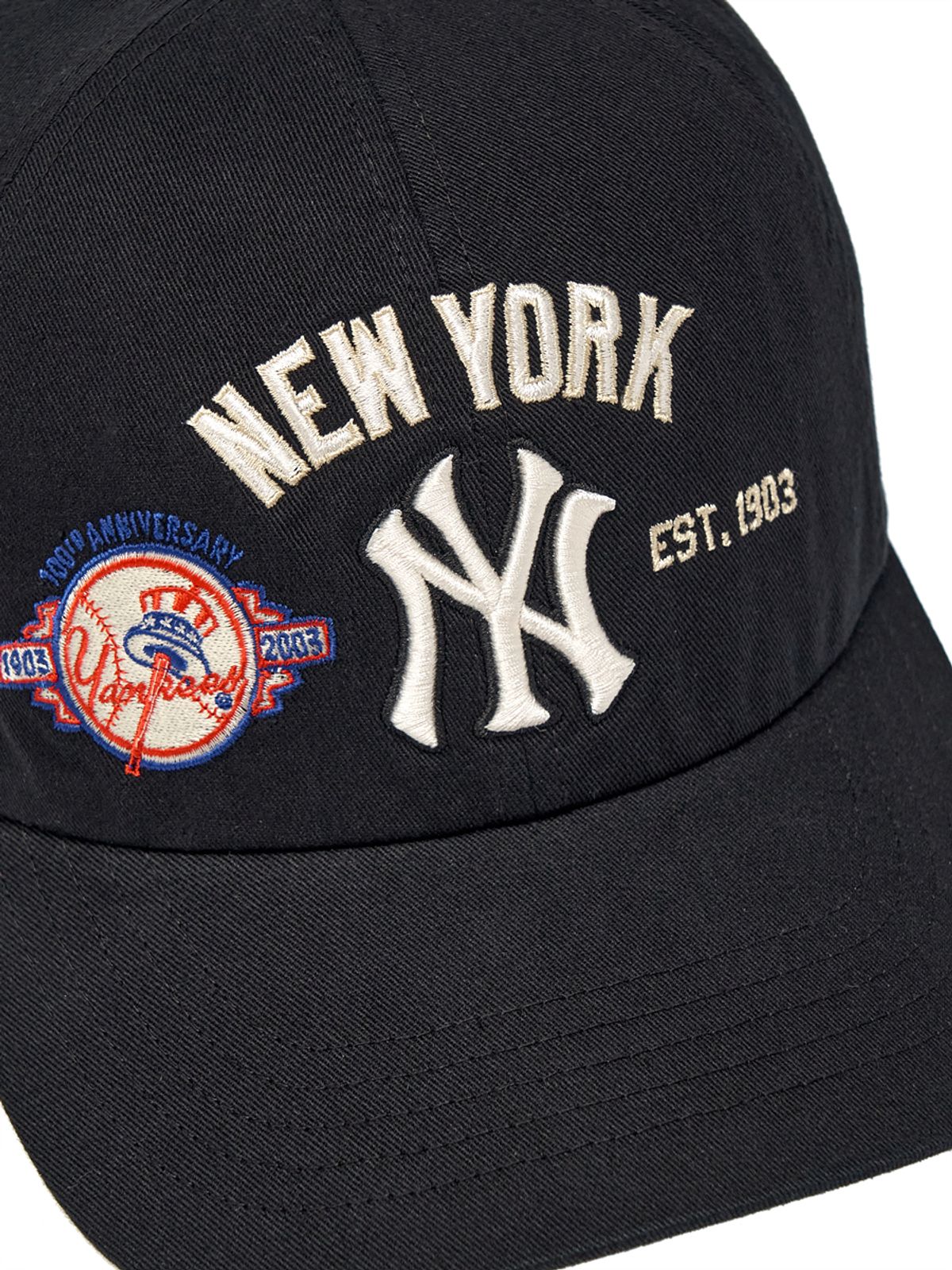 엠엘비(MLB) 패치 언스트럭쳐 볼캡 NY (Black)