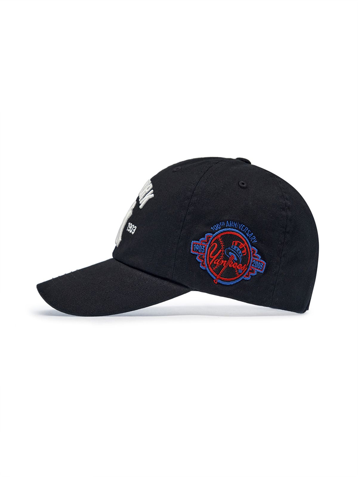 엠엘비(MLB) 쿠퍼스타운 패치 언스트럭쳐 볼캡 NY (Black)