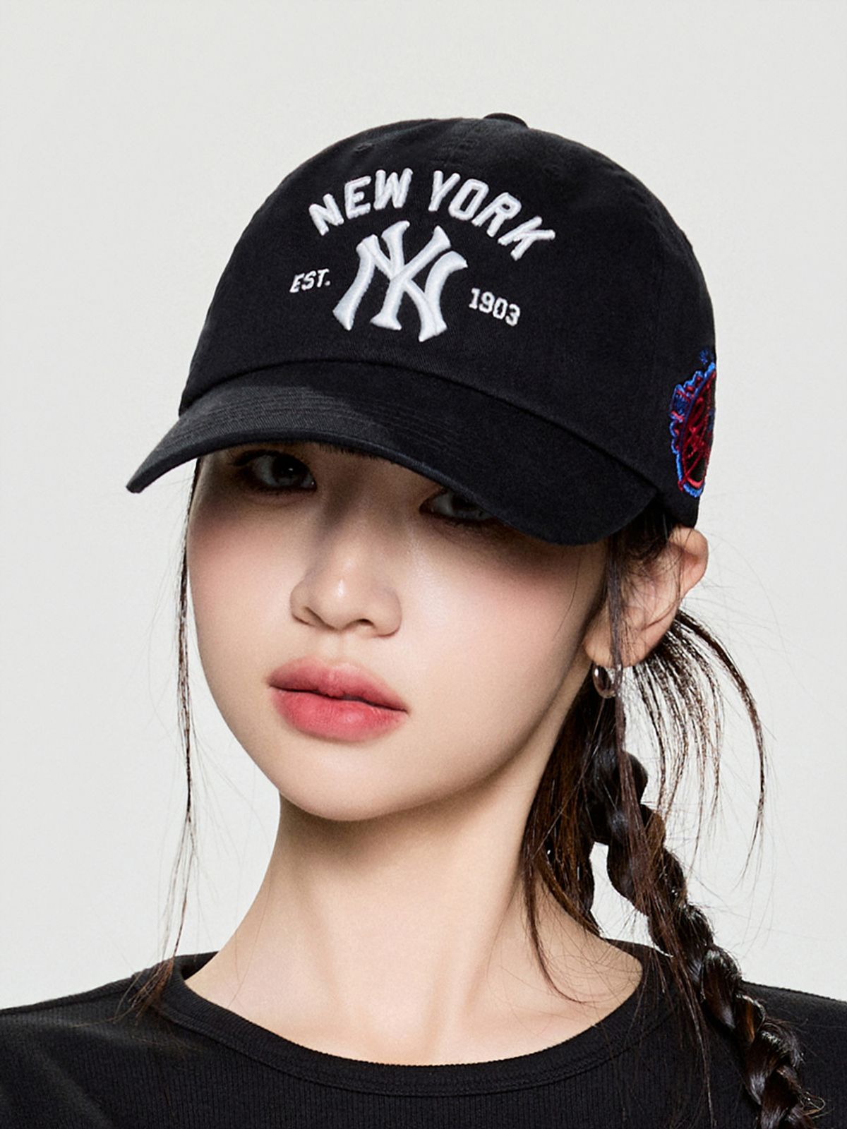 엠엘비(MLB) 쿠퍼스타운 패치 언스트럭쳐 볼캡 NY (Black)