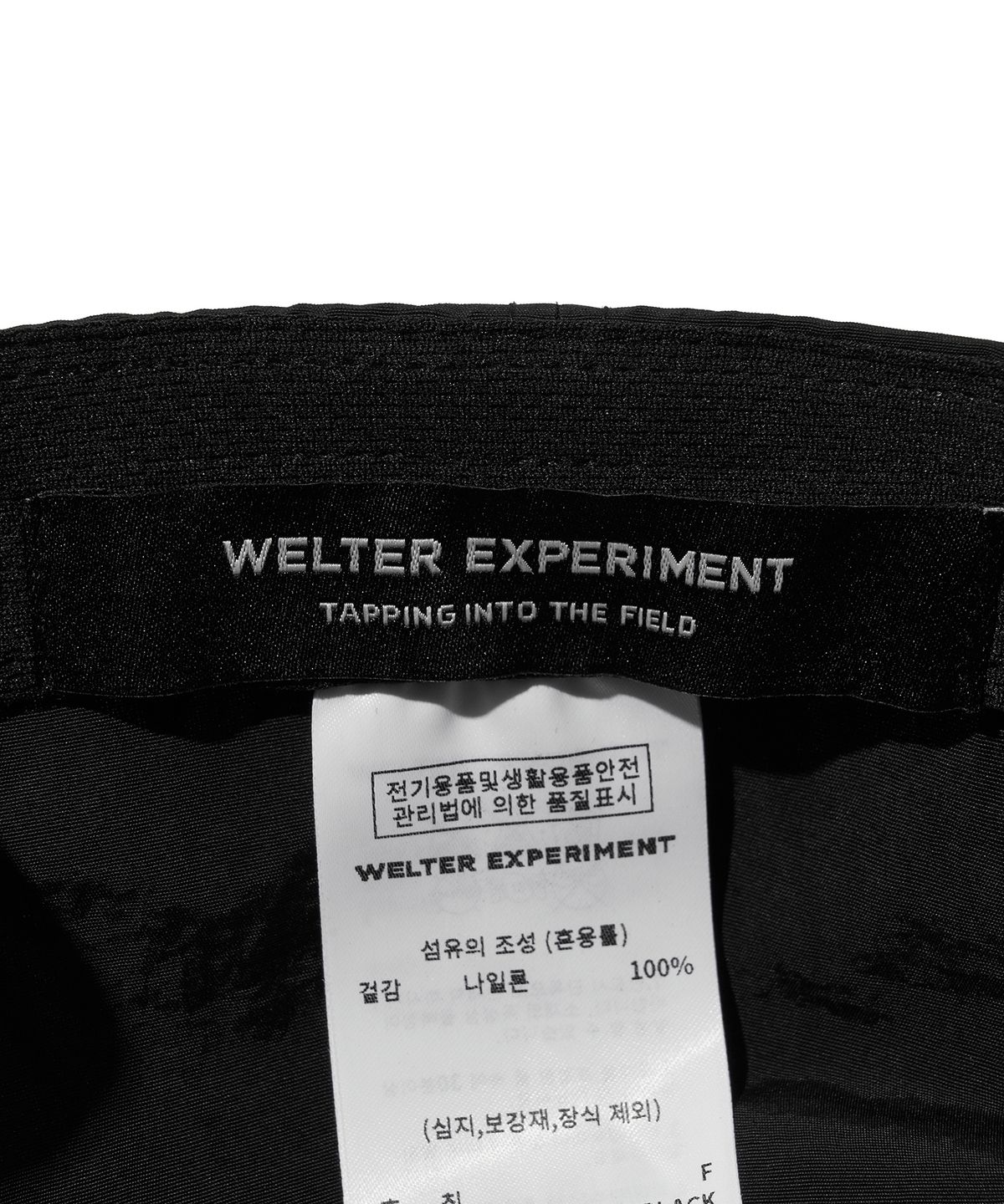 웰터 익스페리먼트(WELTER EXPERIMENT) VENTURA 6P LIGHTWEIGHT CAP_BLACK