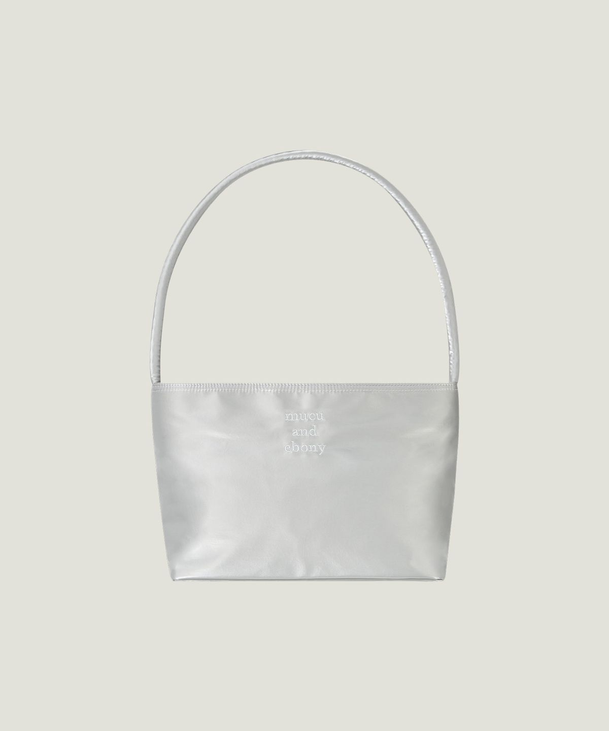 무쿠앤에보니(MUCU AND EBONY) Near Flat Bag _ Silver
