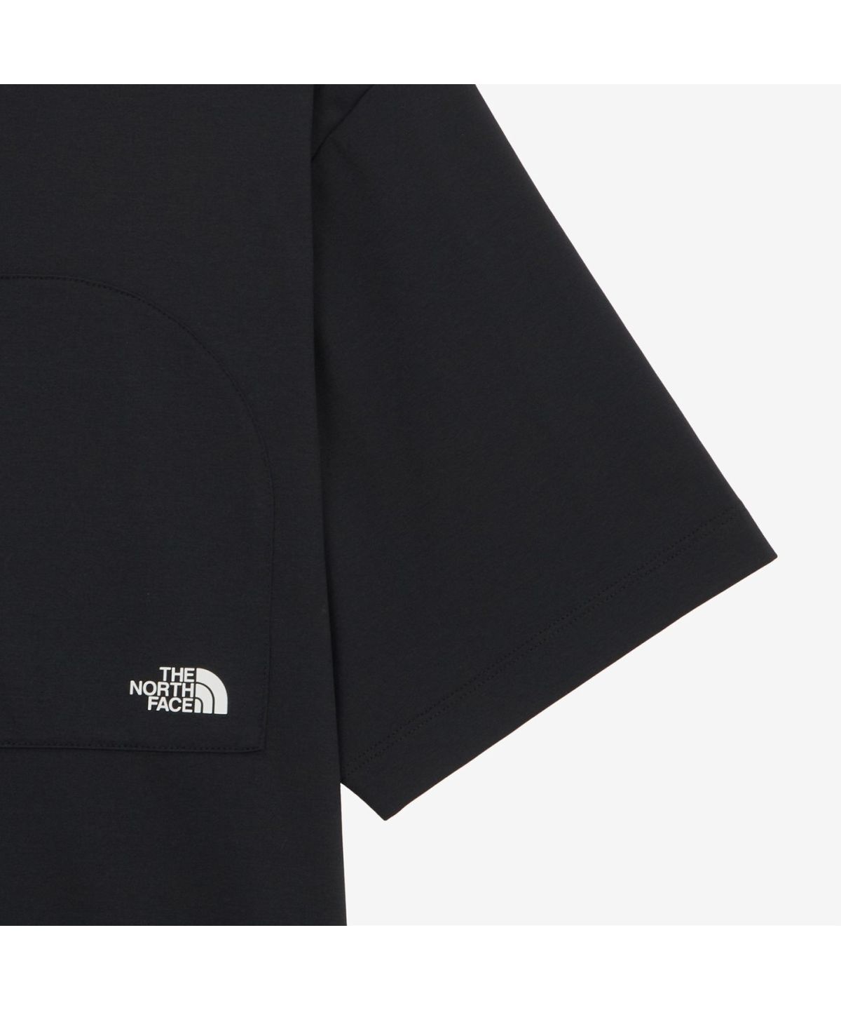 노스페이스(THE NORTH FACE) NT7UR53A 유니 체스트 포켓 라운드티 BLACK