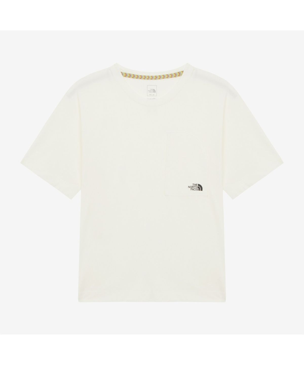 노스페이스(THE NORTH FACE) NT7UR53B 유니 체스트 포켓 라운드티 CREAM