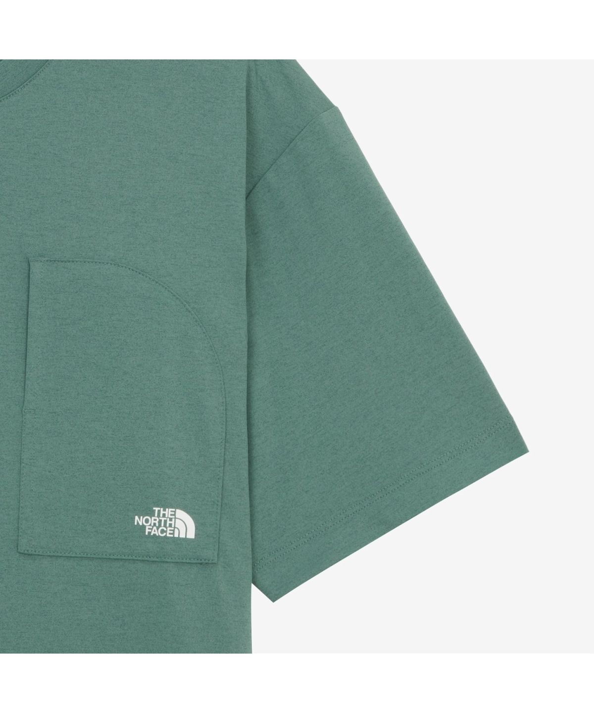 노스페이스(THE NORTH FACE) NT7UR53C 유니 체스트 포켓 라운드티 SEA_PINE