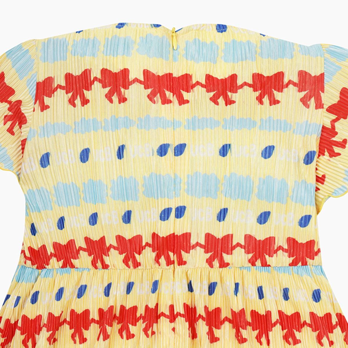 베네통키즈(BENETTONKIDS) 보드레 플리츠 원피스_QAOP19531YE