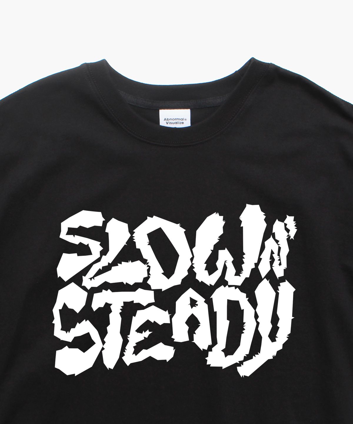 앱놀머씽(ABNORMALTHING) 스테디 오버핏 티셔츠 블랙 (STEADY T-SHIRT BLACK)