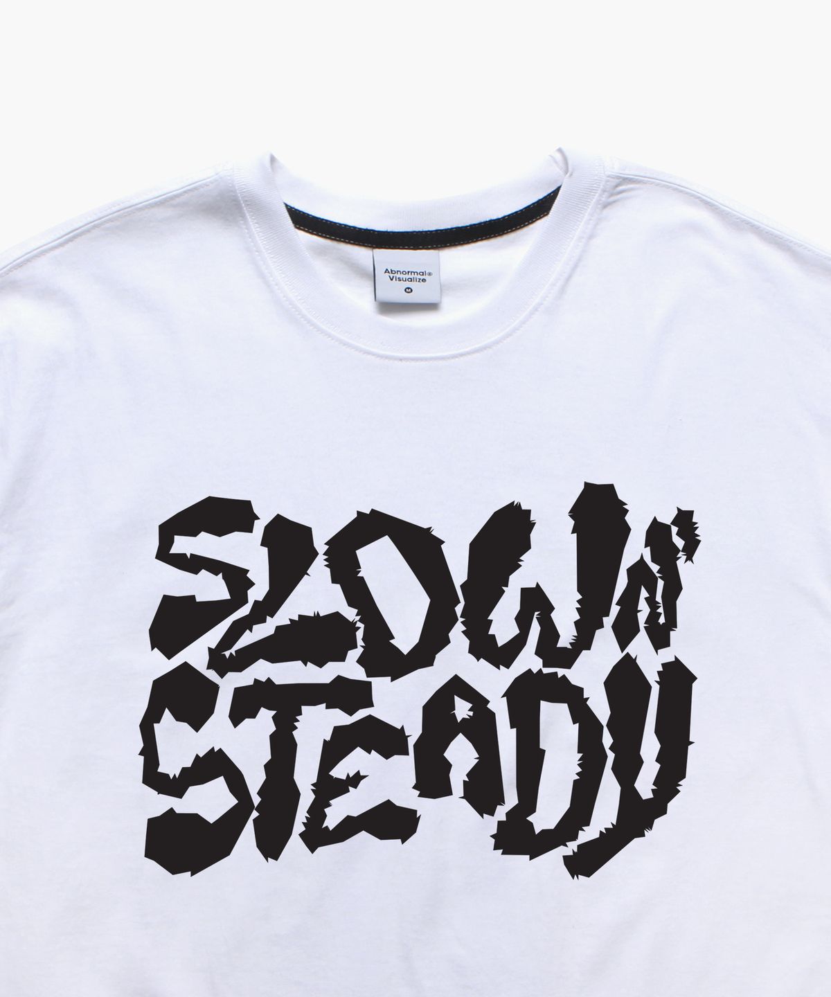 앱놀머씽(ABNORMALTHING) 스테디 오버핏 티셔츠 화이트 (STEADY T-SHIRT WHITE)