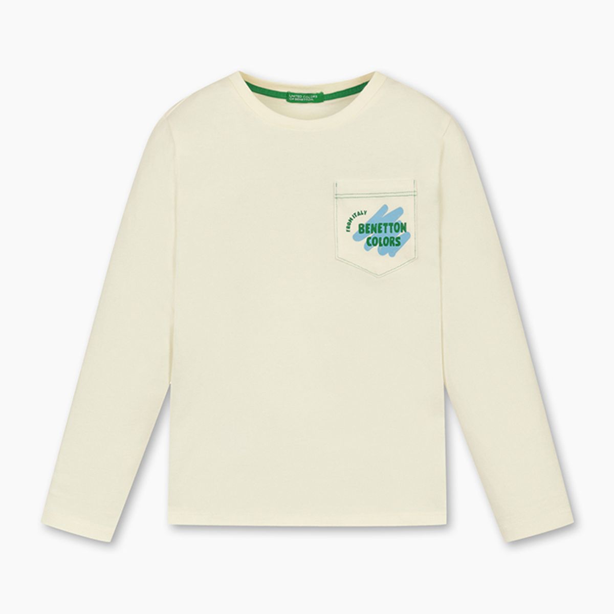 베네통키즈(BENETTONKIDS) 포켓 티셔츠_QATS12541IV
