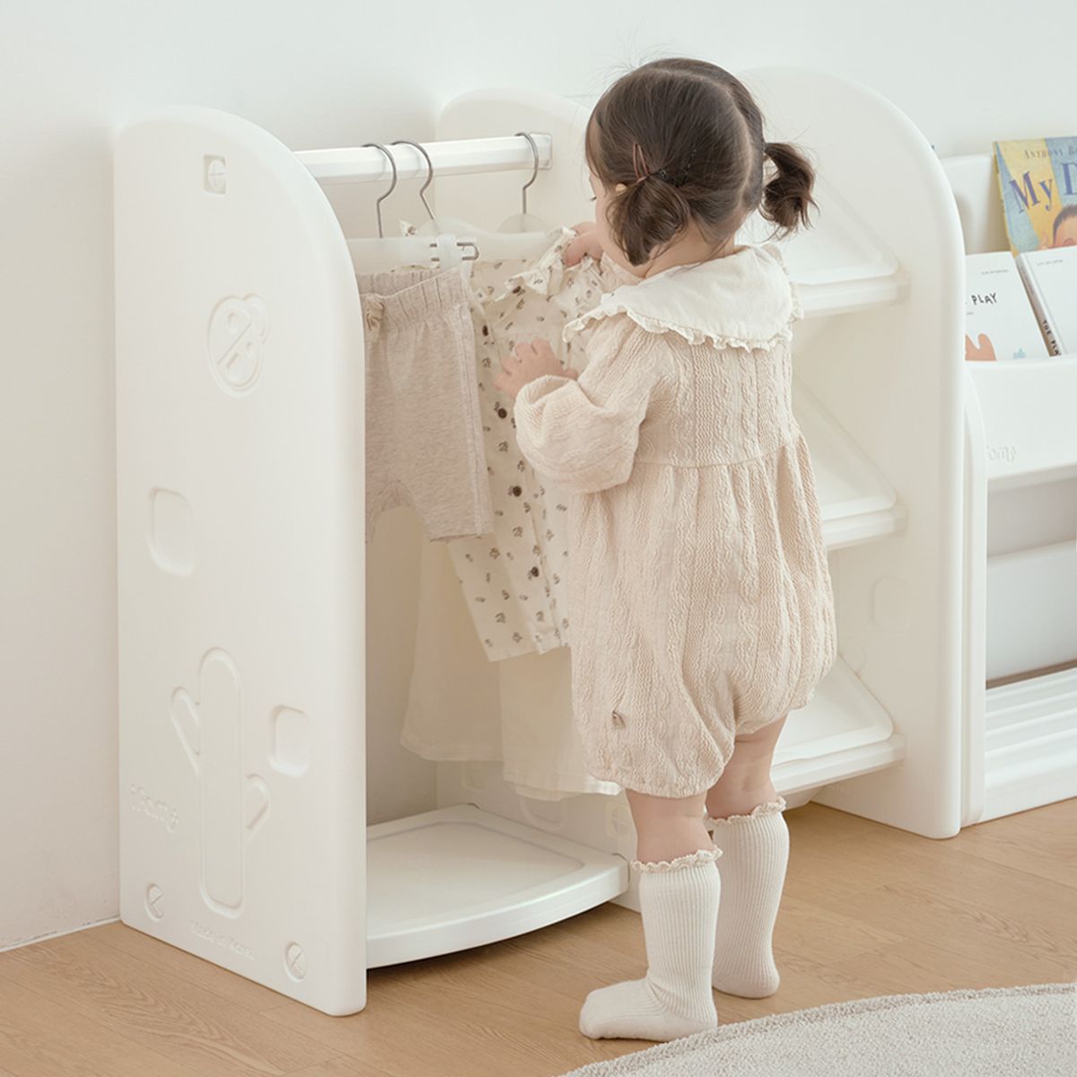 아이팜(IFAM) 이지두잉 행거정리함 유아 옷걸이 수납장