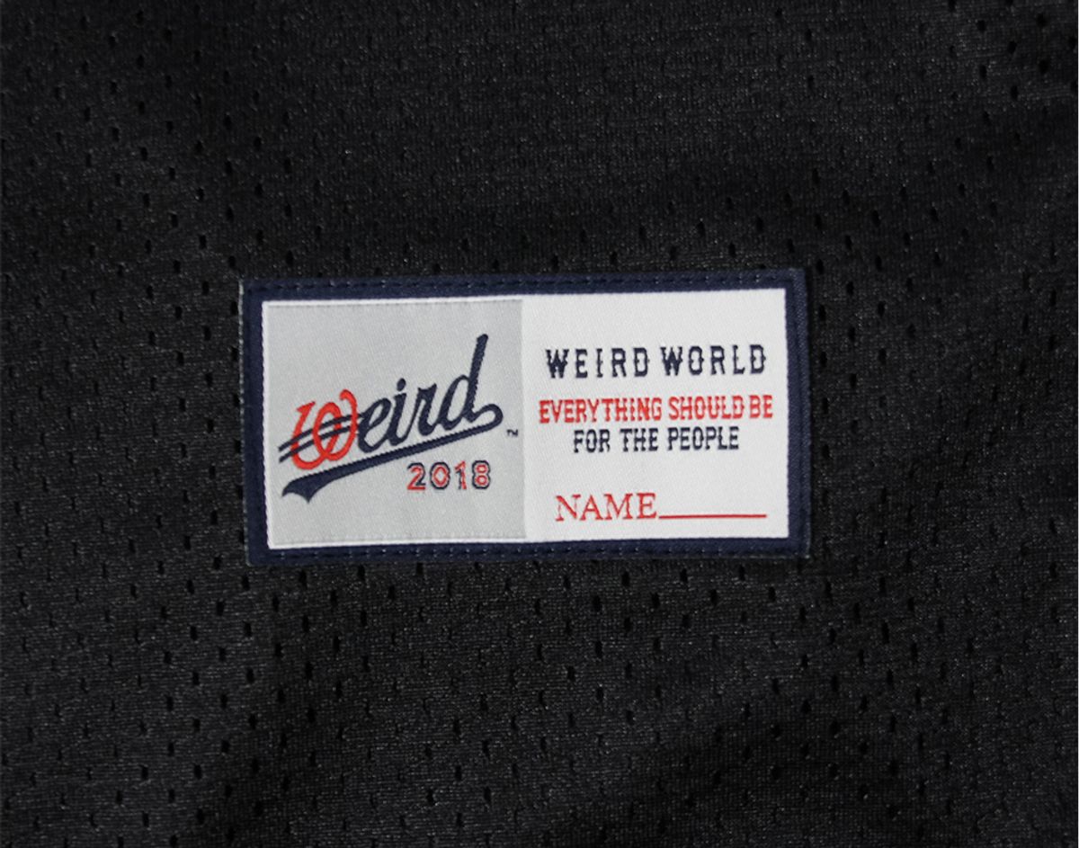 위얼드월드(WEIRDWORLD) WEIRD 18 럭비 저지 블랙