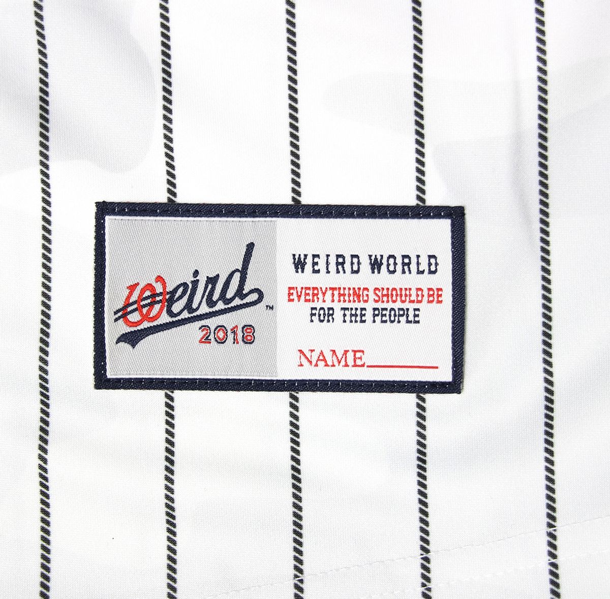 위얼드월드(WEIRDWORLD) Chicago 94 베이스볼 져지 화이트