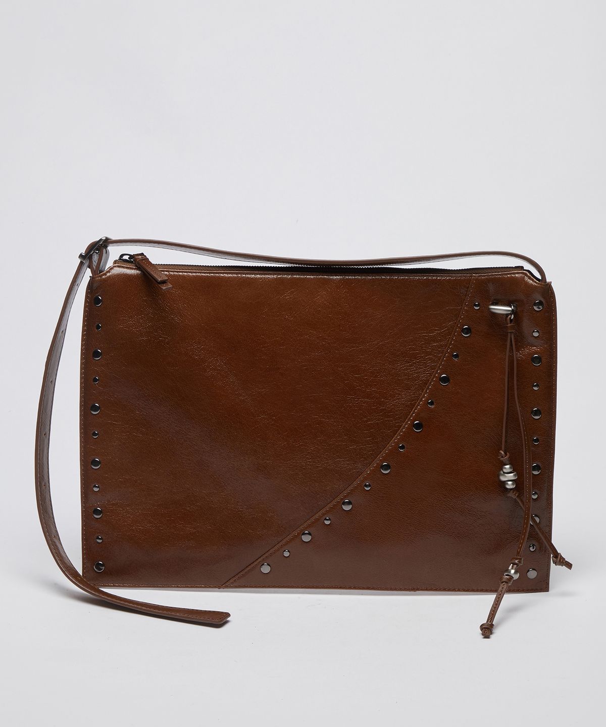 아카이브앱크(ARCHIVEPKE) Freckle fold bag(Glossy crack camel)_OVBAX25205GCM