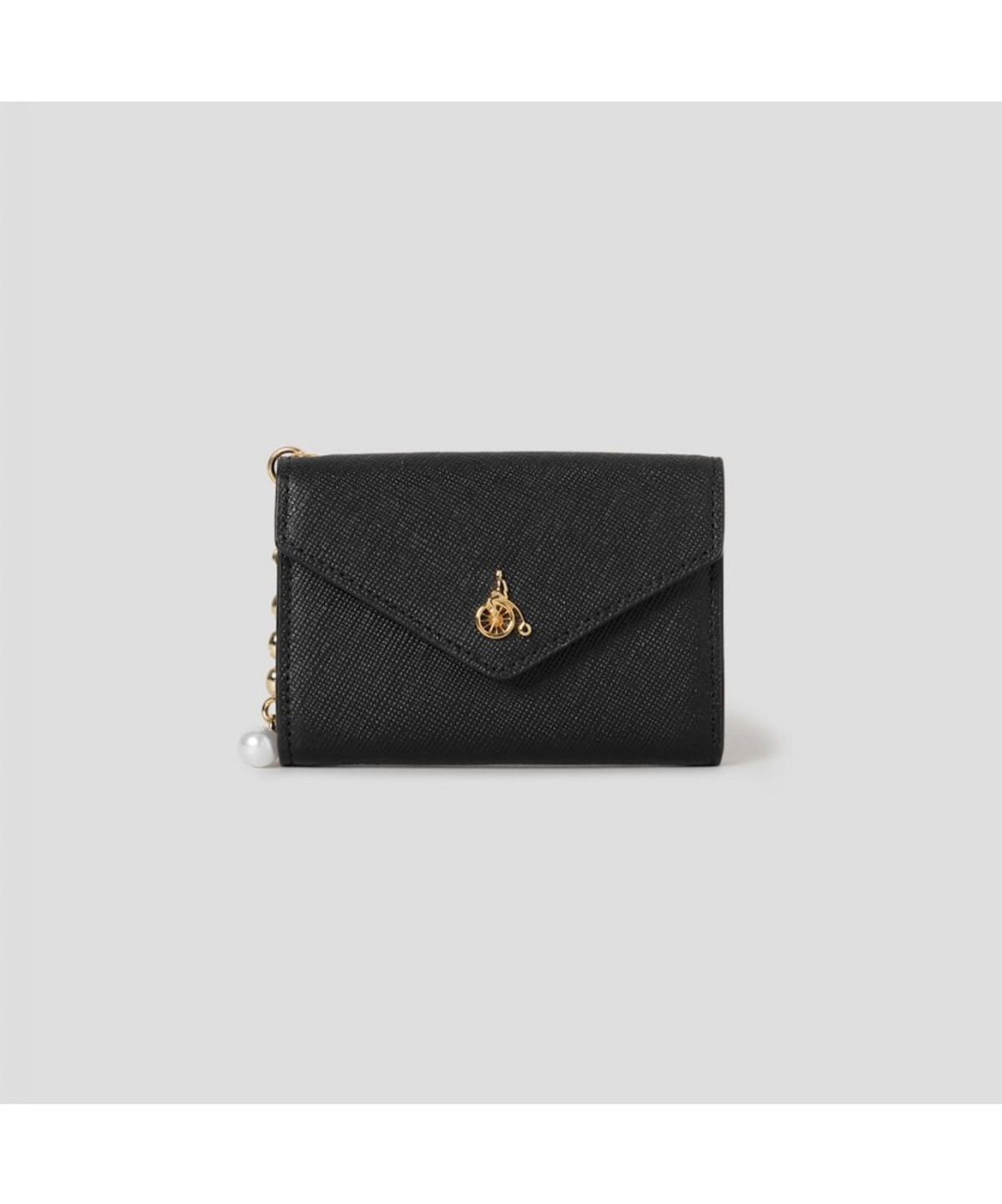 빈폴 액세서리(BEANPOLE ACCESSORY) 루시 플랩 명함지갑 -  블랙