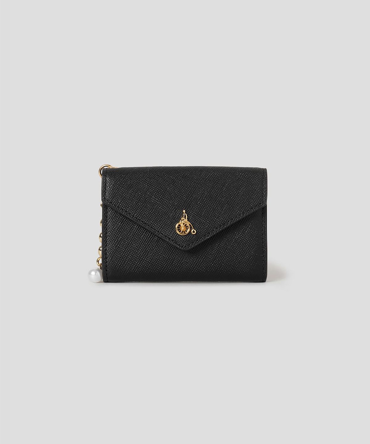 빈폴 액세서리(BEANPOLE ACCESSORY) 루시 플랩 명함지갑 -  블랙
