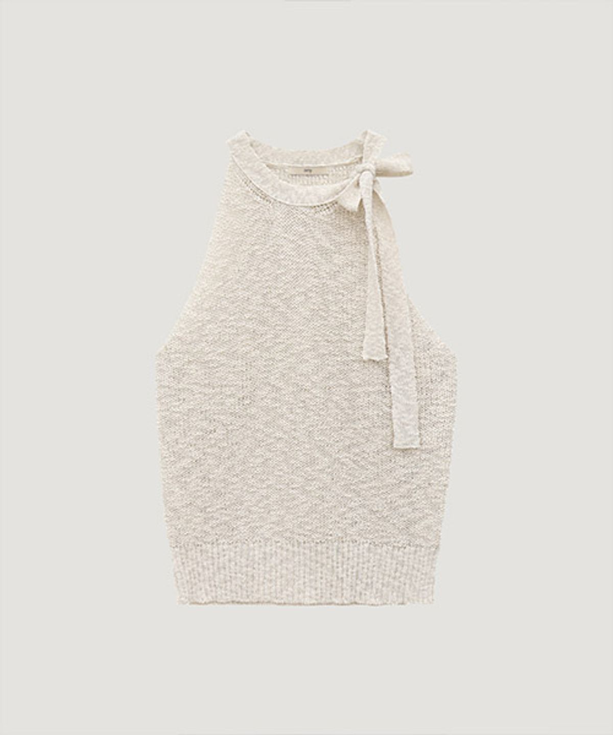 디애니(THE ANY) Scarf Halterneck Knit Top