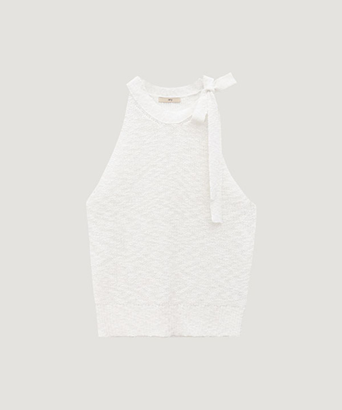 디애니(THE ANY) Scarf Halterneck Knit Top