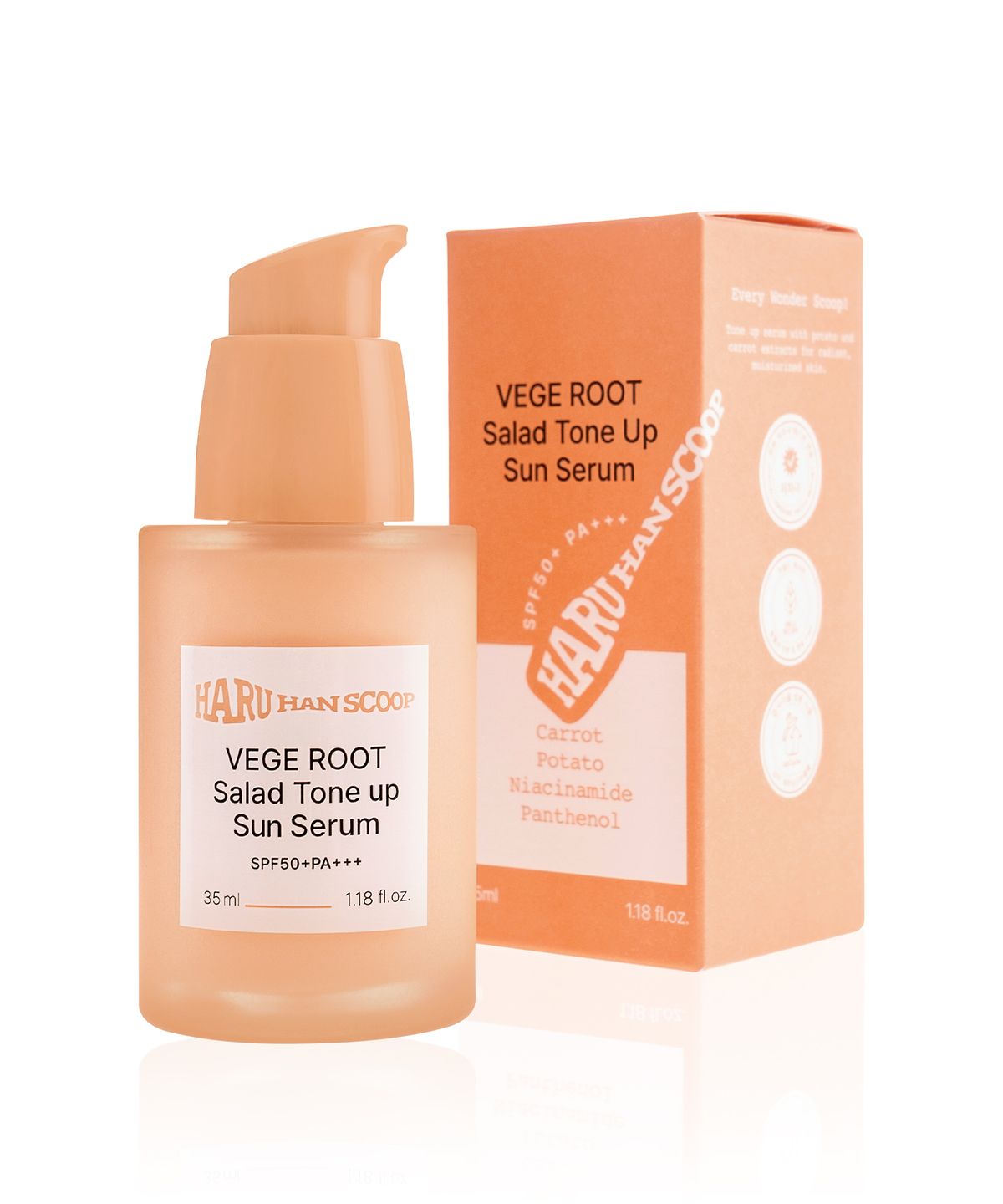 하루 한 스쿱(HARUHANSCOOP) 베지 루트 샐러드 톤업 선 세럼 SPF50+ PA+++ 35ml