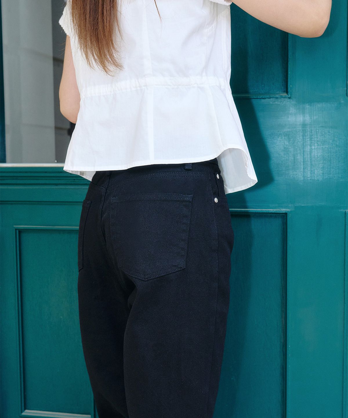 알키알카(ALKI ALKA) Wide Cotton Pants (Black)