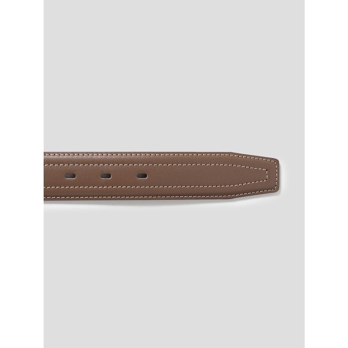 빈폴 액세서리(BEANPOLE ACCESSORY) 가죽 로고엠보 사각 버클 벨트 -  브릭