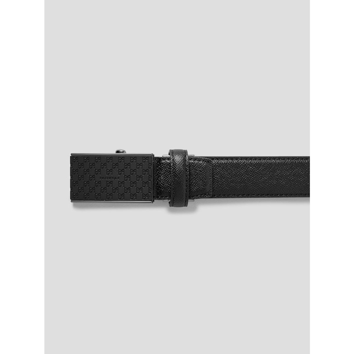 빈폴 액세서리(BEANPOLE ACCESSORY) 흑착 알리사 로고 자동 버클 벨트 -  블랙