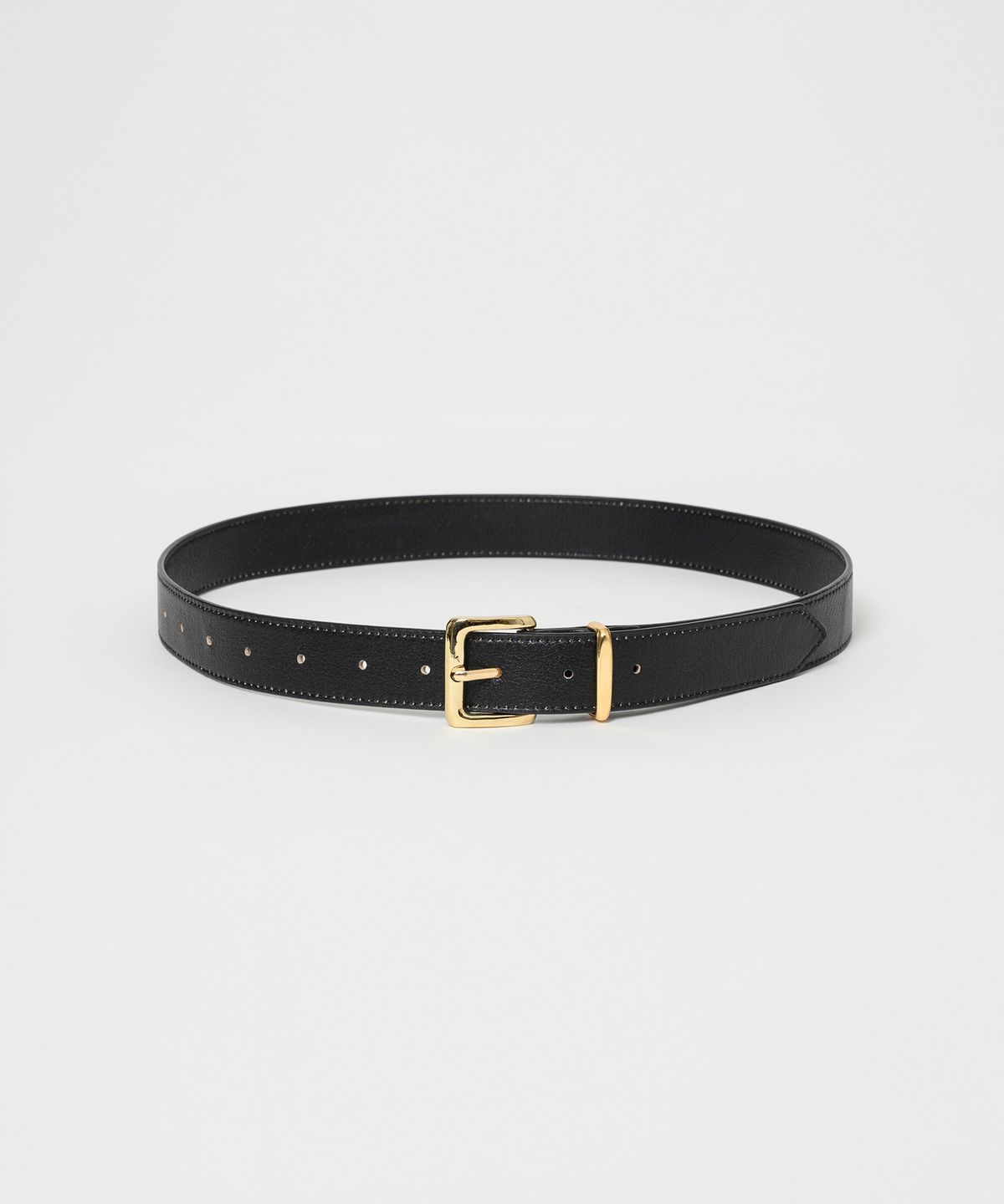 앤드로스(ANDROS) Square Leather Belt (Black)(M)