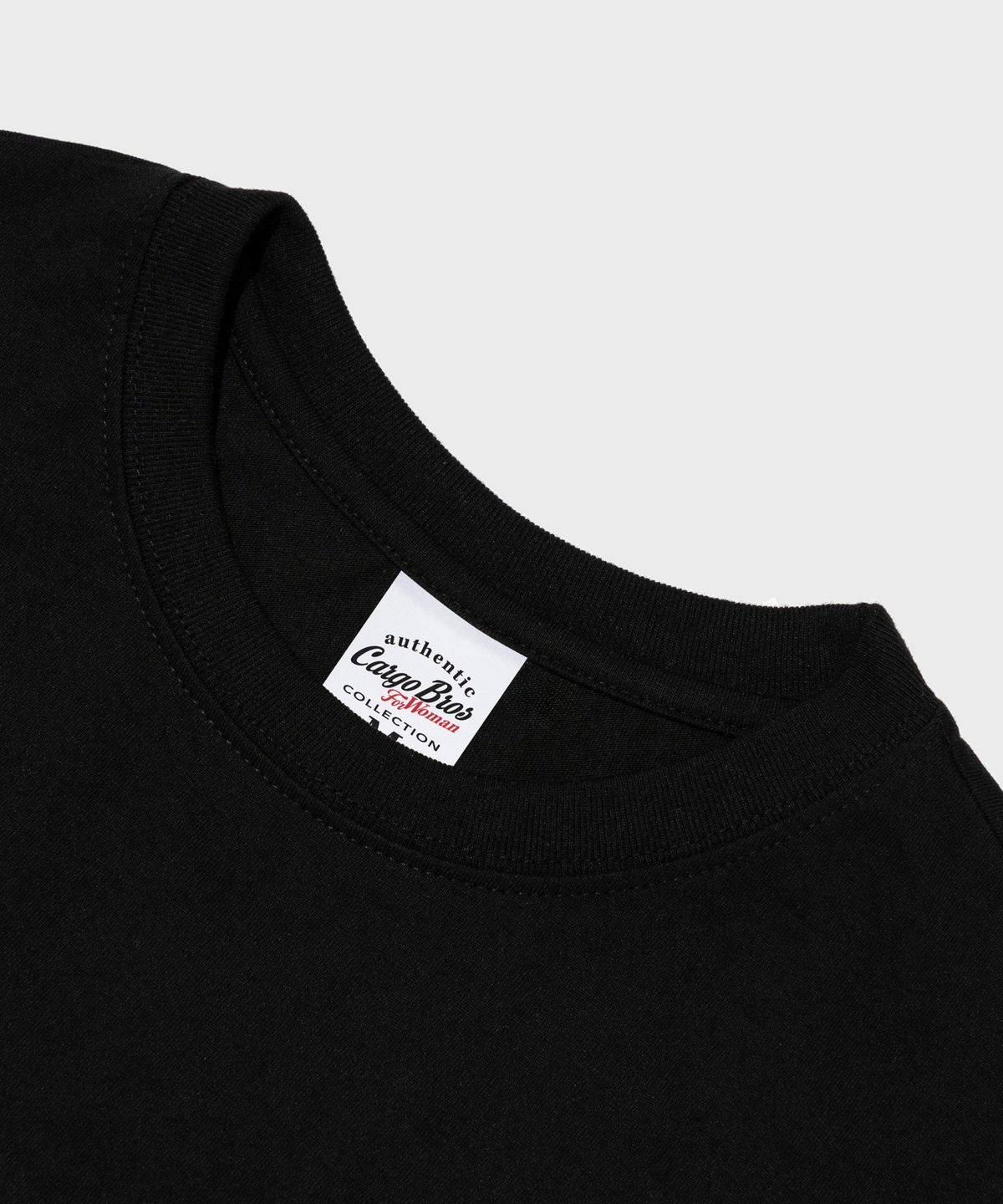 카고브로스 포 우먼(CARGOBROS FOR WOMAN) 아메리칸 플래그 반팔 티셔츠 (블랙)