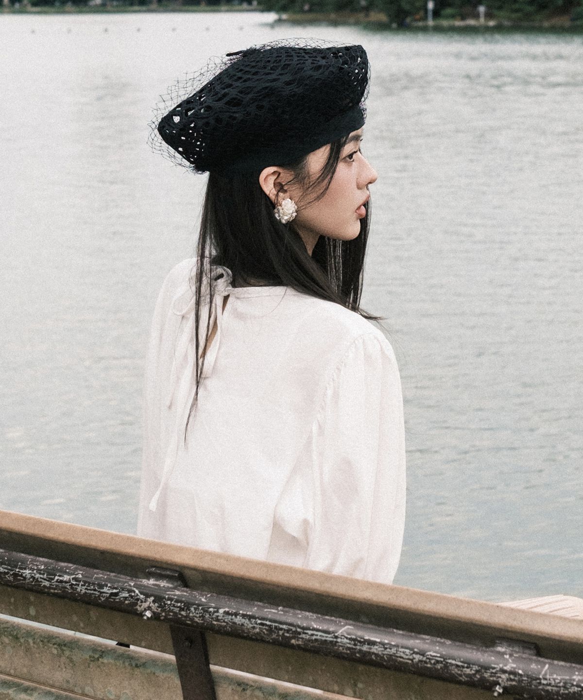 메르메르(MER MER) (2컬러) 코튼 벌룬 티셔츠_화이트/블랙