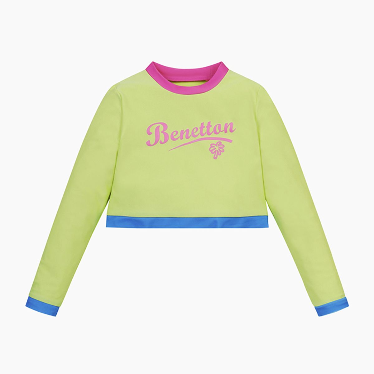 베네통키즈(BENETTONKIDS) 야자수 래쉬가드 SET_QCET17531GN