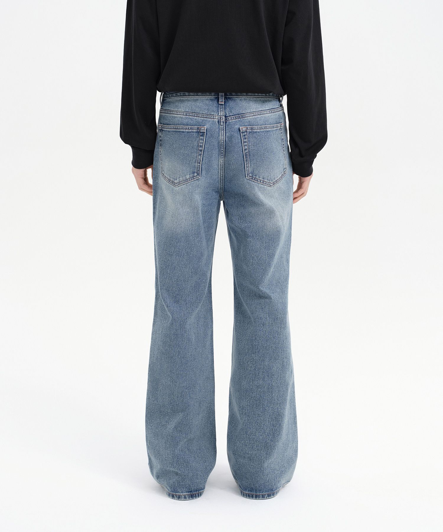 MUSINSA | MUSINSA STANDARD Loose Flare Denim Pants [Light