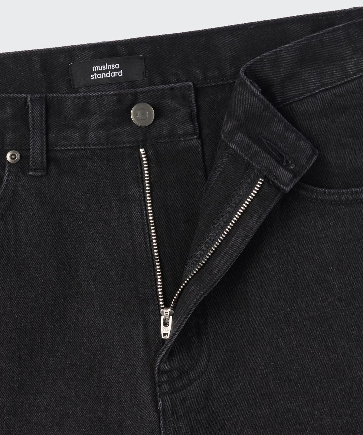 무신사 스탠다드(MUSINSA STANDARD) 벌룬 데님 팬츠 [워시드 블랙]