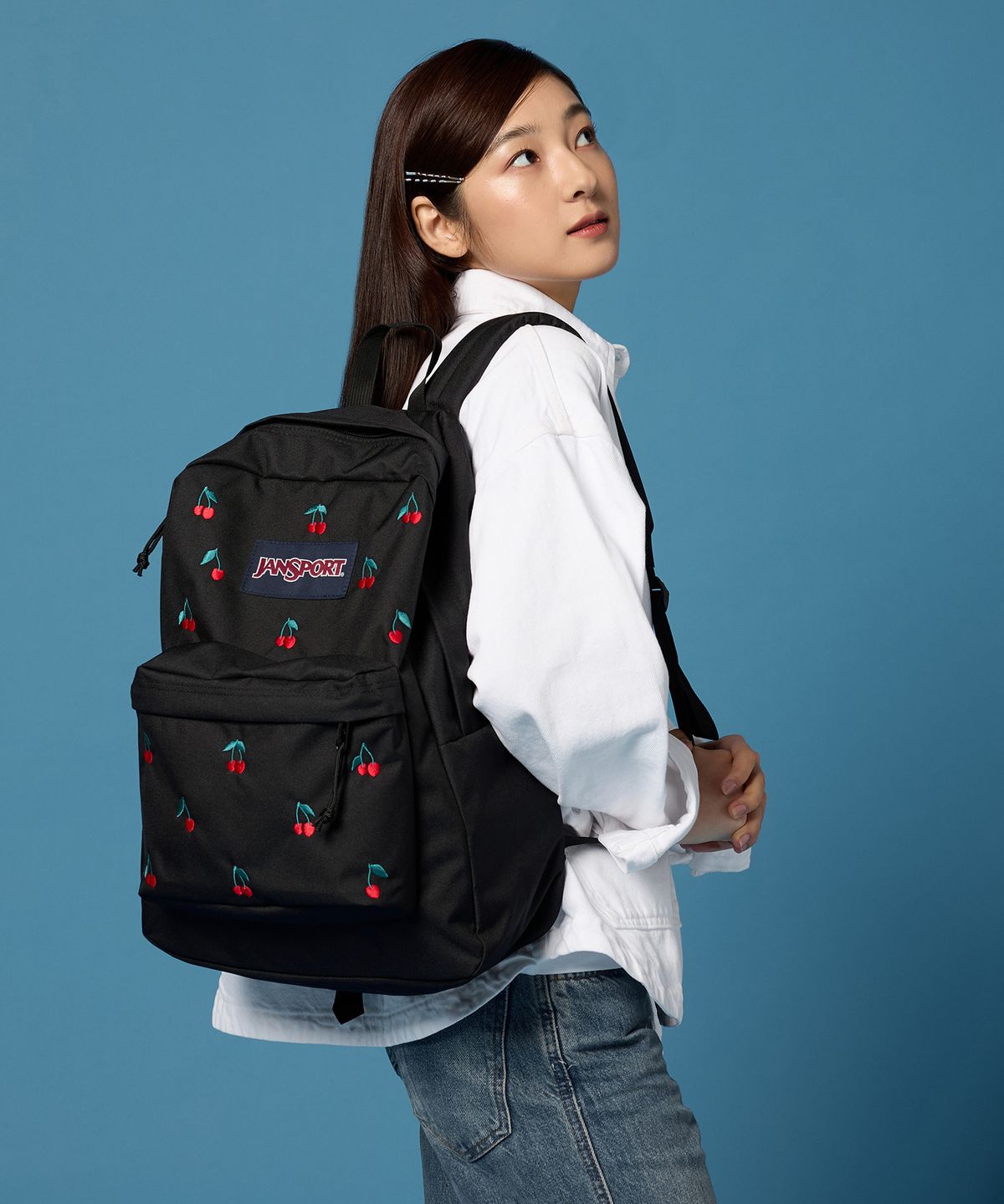 잔스포츠(JANSPORT) 슈퍼브레이크 플러스 랩탑 FX SURREAL SENSATIONS BLACK