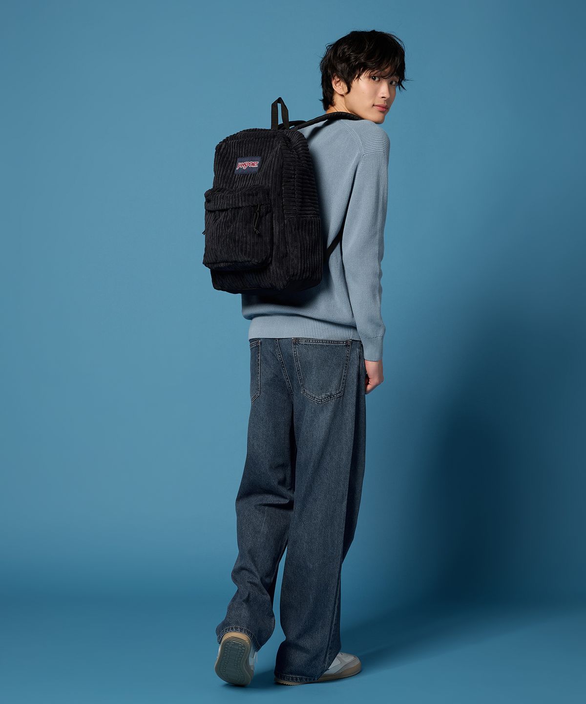 잔스포츠(JANSPORT) 슈퍼브레이크 플러스 랩탑 FX SURREAL CORDUROY BLACK