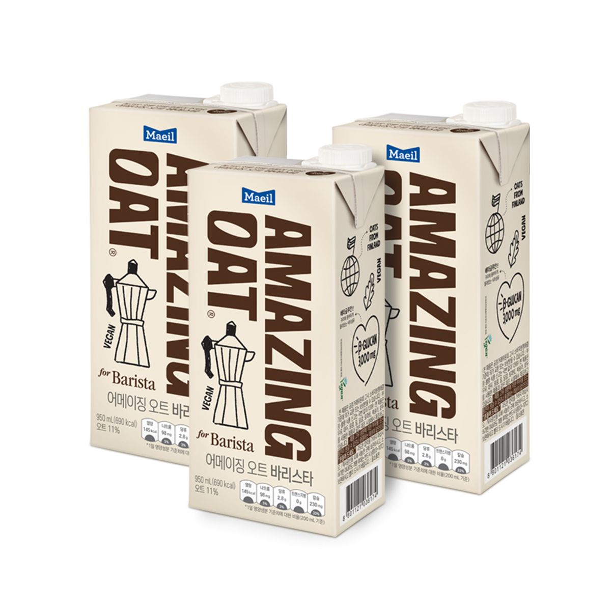 어메이징 오트(AMAZING OAT) 어메이징 오트 바리스타 950ml 3팩