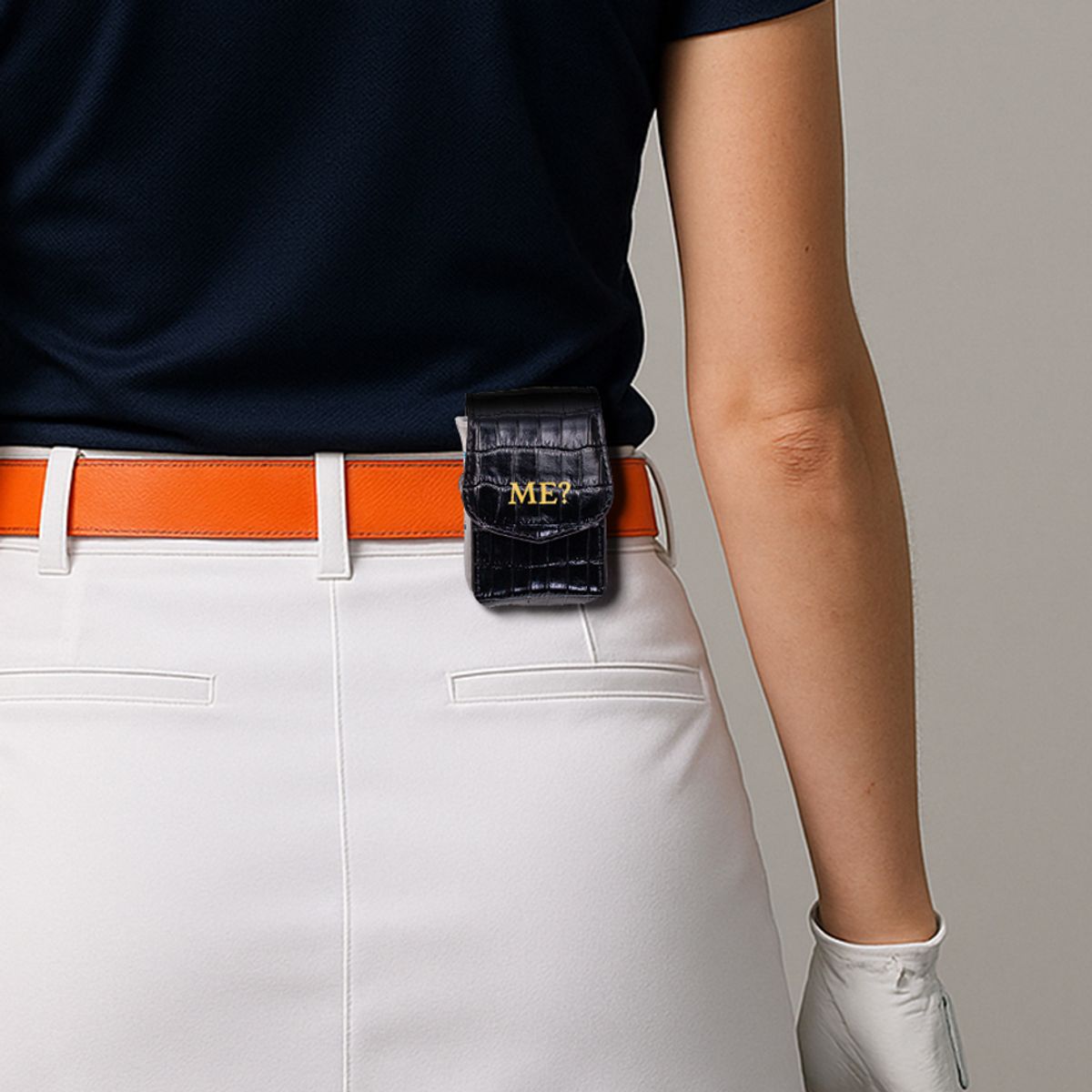 헤르만(HERMANN) 프리모 PRIMO 이니셜 앨리 가죽 골프공 골프볼 케이스 파우치 Golf Ball Case