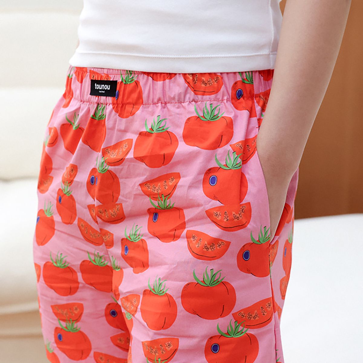 뚜누(TOUNOU) 샬롯 장비에 작가, Tomato 파자마 팬츠 (남녀공용)