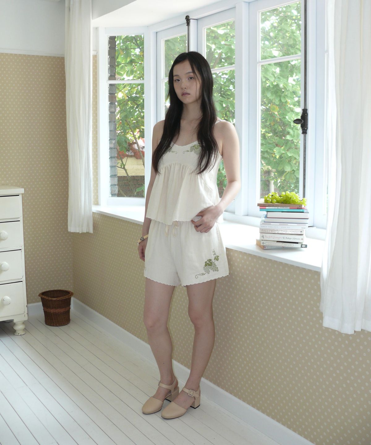 루루서울(LOULOUSEOUL) Podo Shorts (Oat Cream)