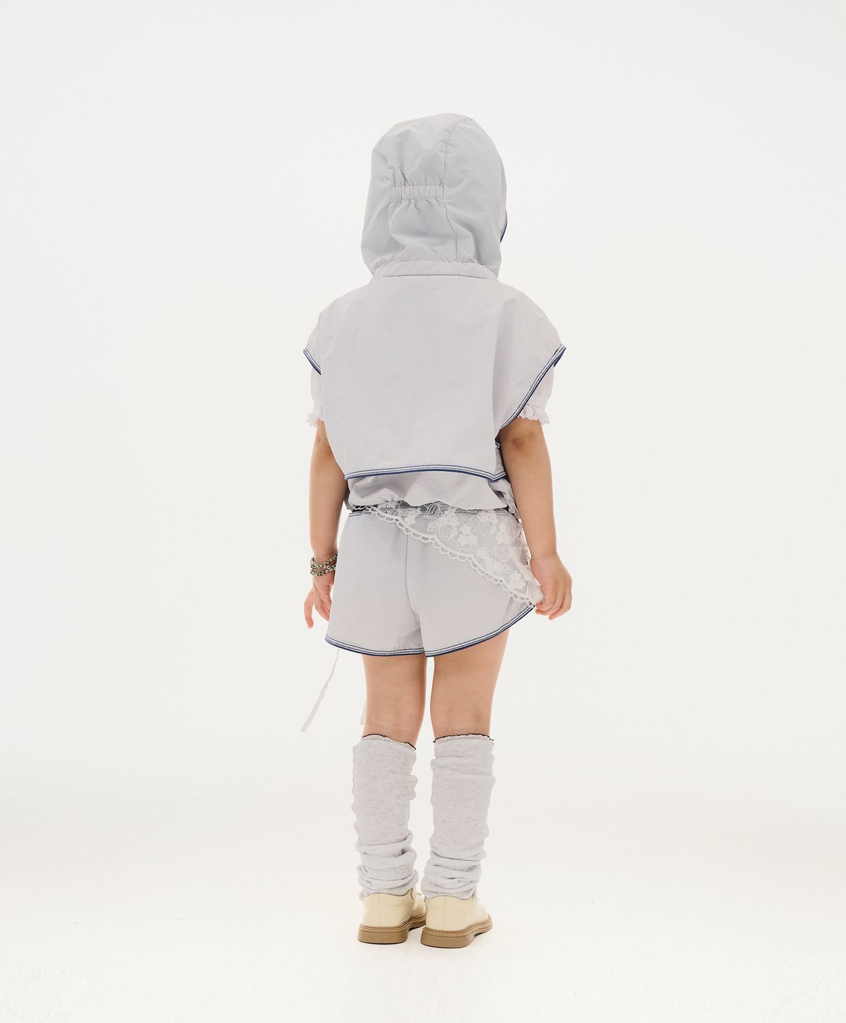 누크피터(NUUKFITTER) ICE-UP VEST + SHORT SET_KIDS [GRAY]
