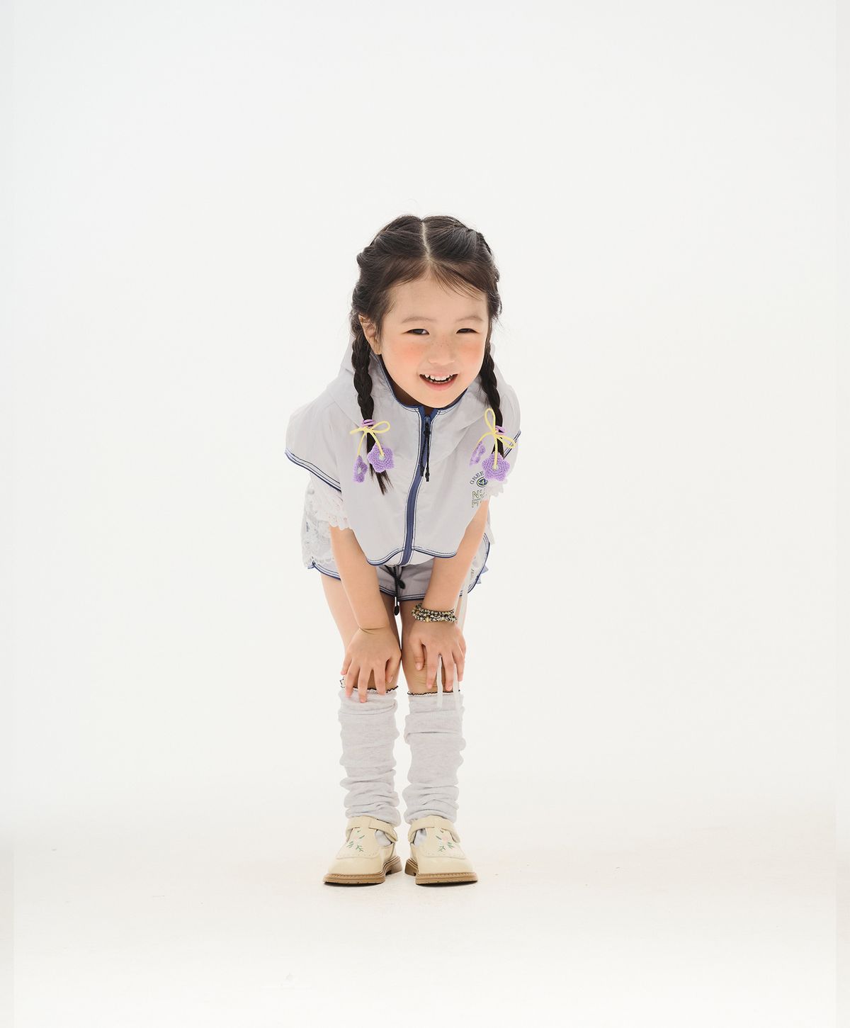누크피터(NUUKFITTER) ICE-UP VEST + SHORT SET_KIDS [GRAY]