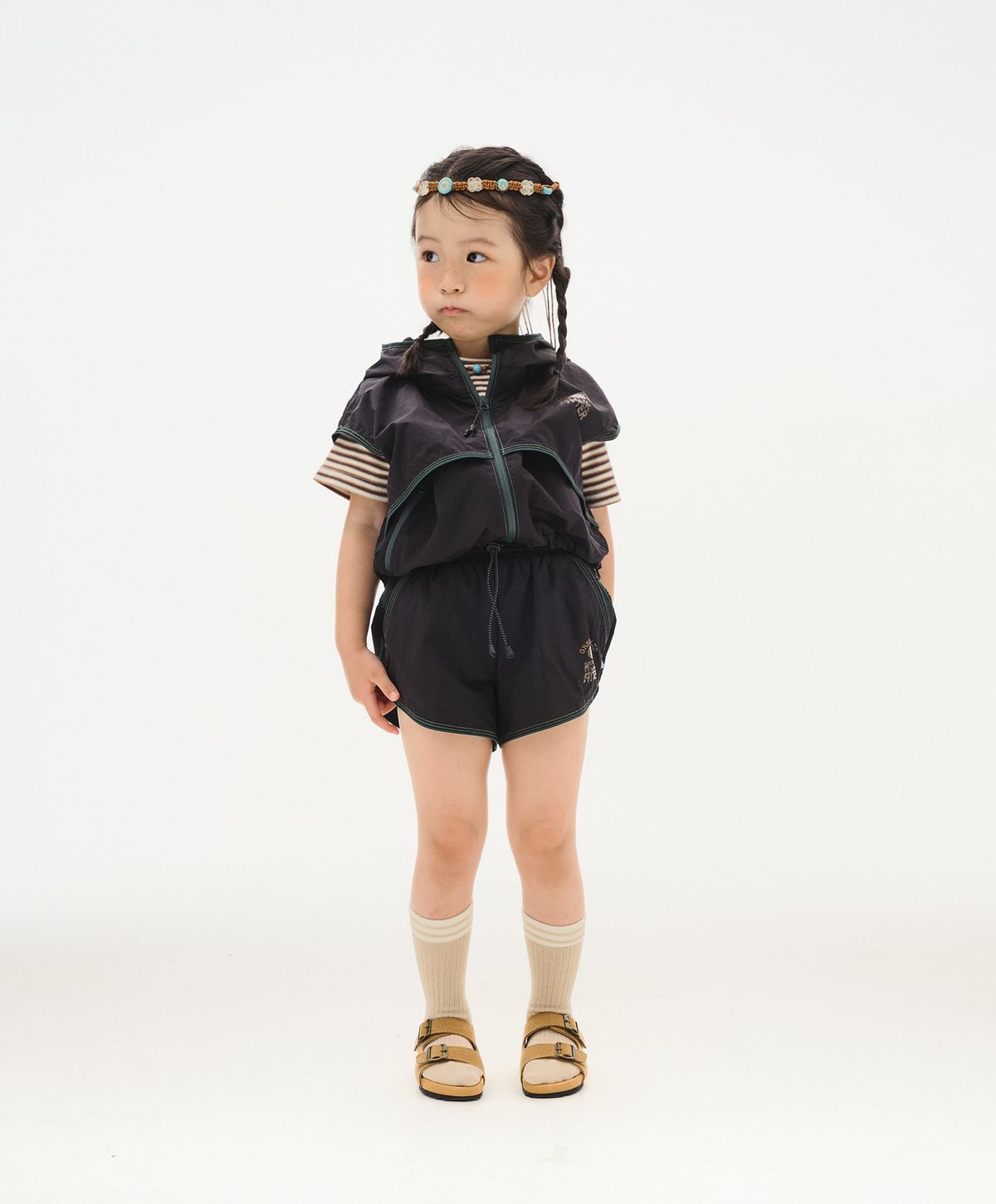 누크피터(NUUKFITTER) ICE-UP VEST + SHORT SET_KIDS [BLACK]