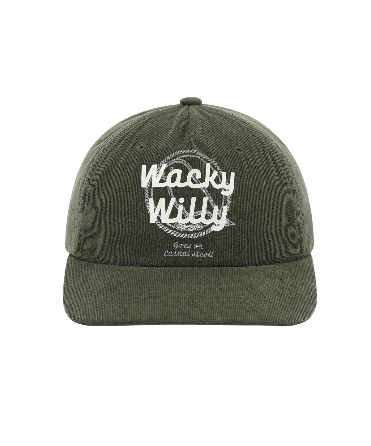 와키윌리(WACKY WILLY) 코듀로이 빈티지 프린팅 캡 (2 colors)