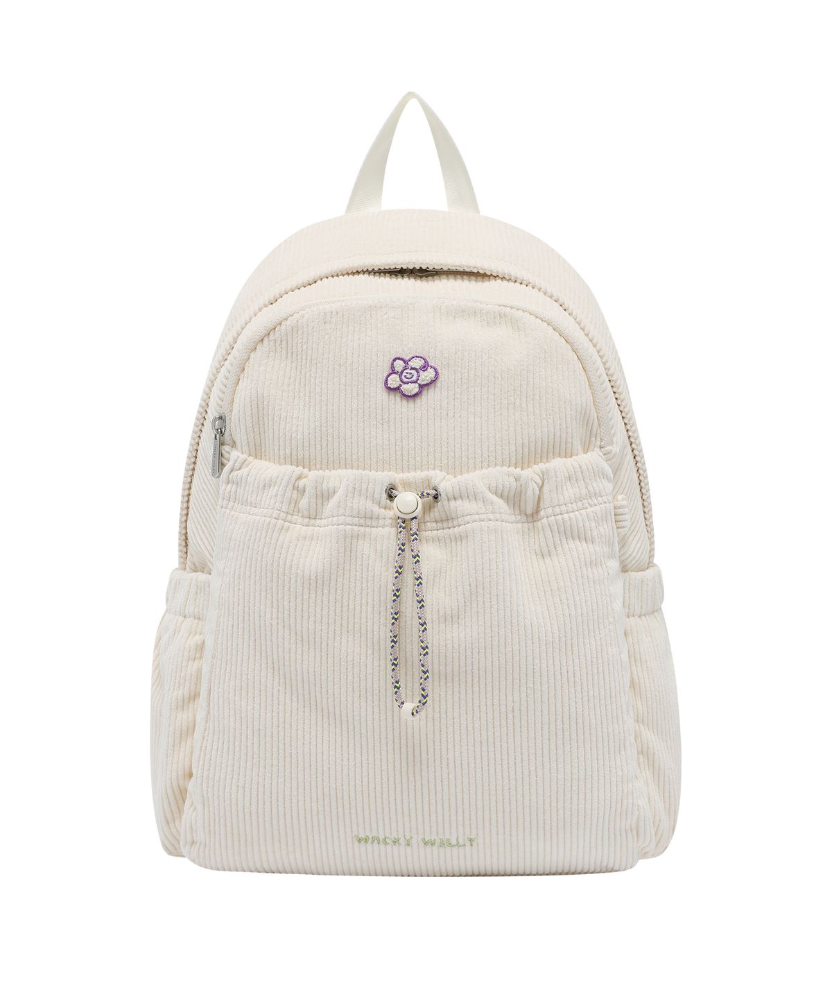 와키윌리(WACKY WILLY) 우먼스 릴리 와펜 코듀로이 백팩 아이보리