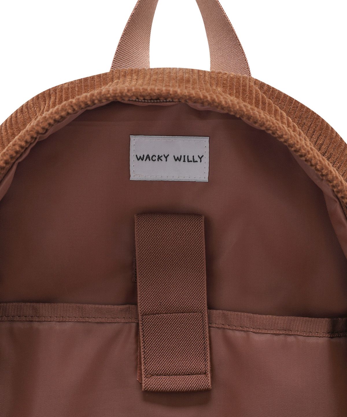 와키윌리(WACKY WILLY) 우먼스 릴리 와펜 코듀로이 백팩 브라운