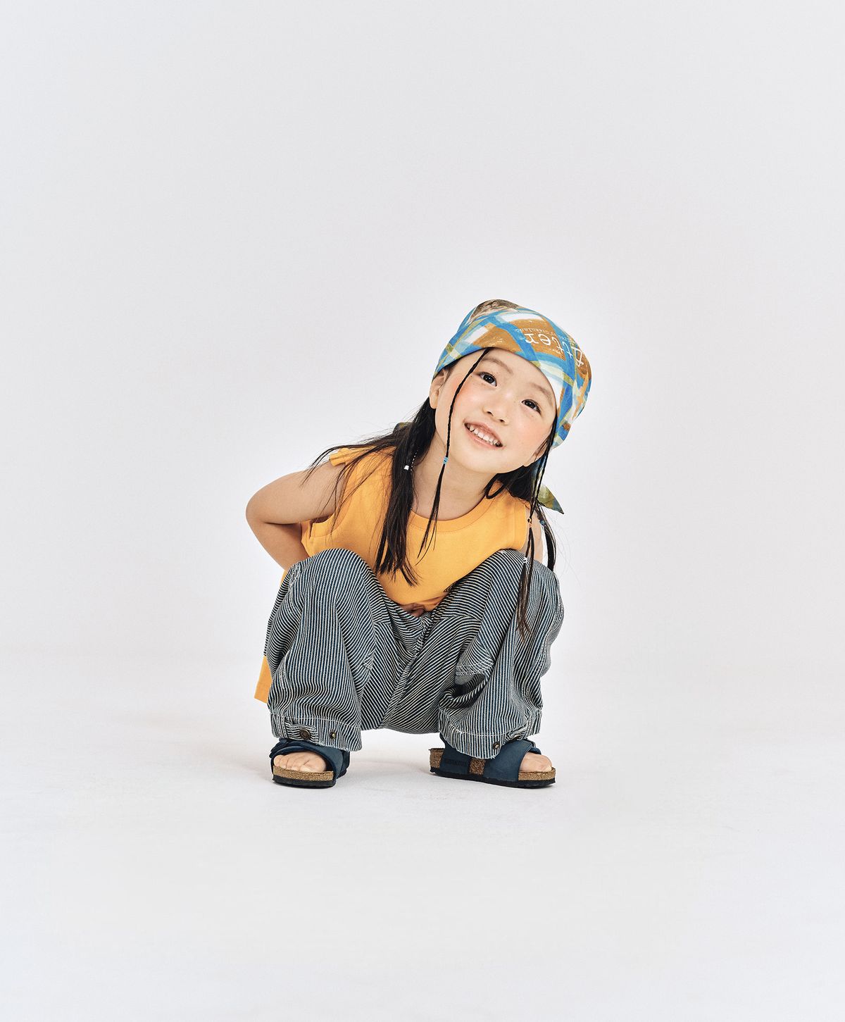 누크피터(NUUKFITTER) NKFT SLIT SLEEVELESS_KIDS [ORANGE]