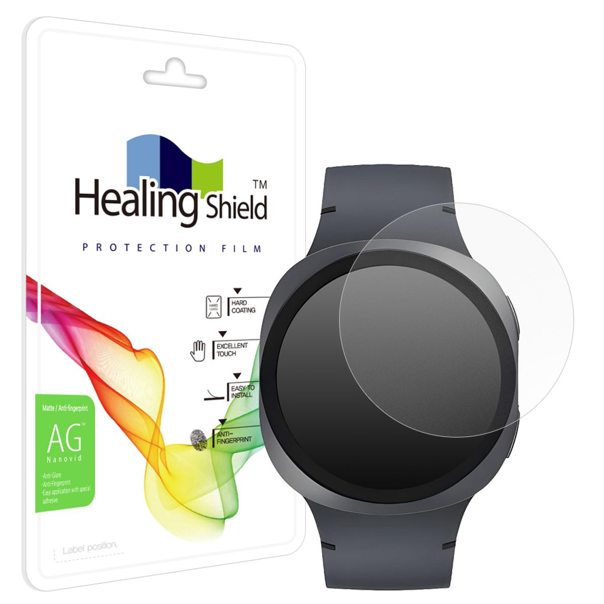힐링쉴드(HEALINGSHIELD) 갤럭시워치8 40mm 저반사 지문방지 액정보호필름 2매