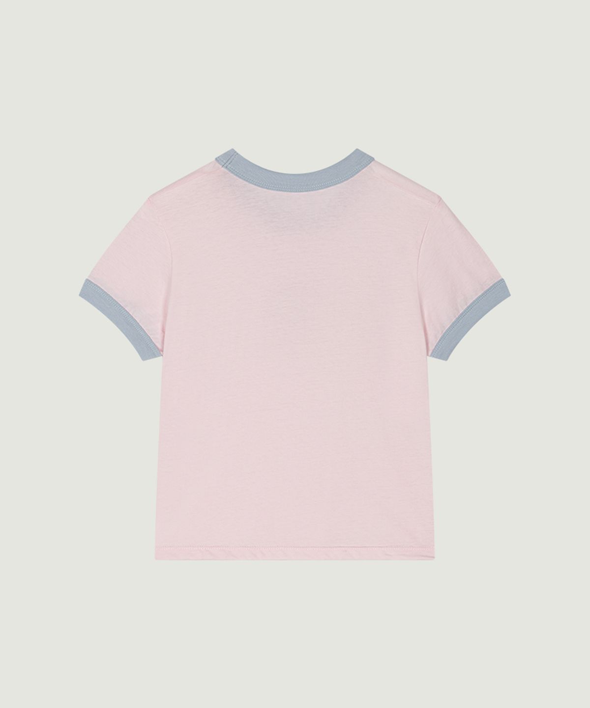 그로브(GROVE) HULA DOLPHIN RINGER T-SHIRT (PINK/LIGHT BLUE)
