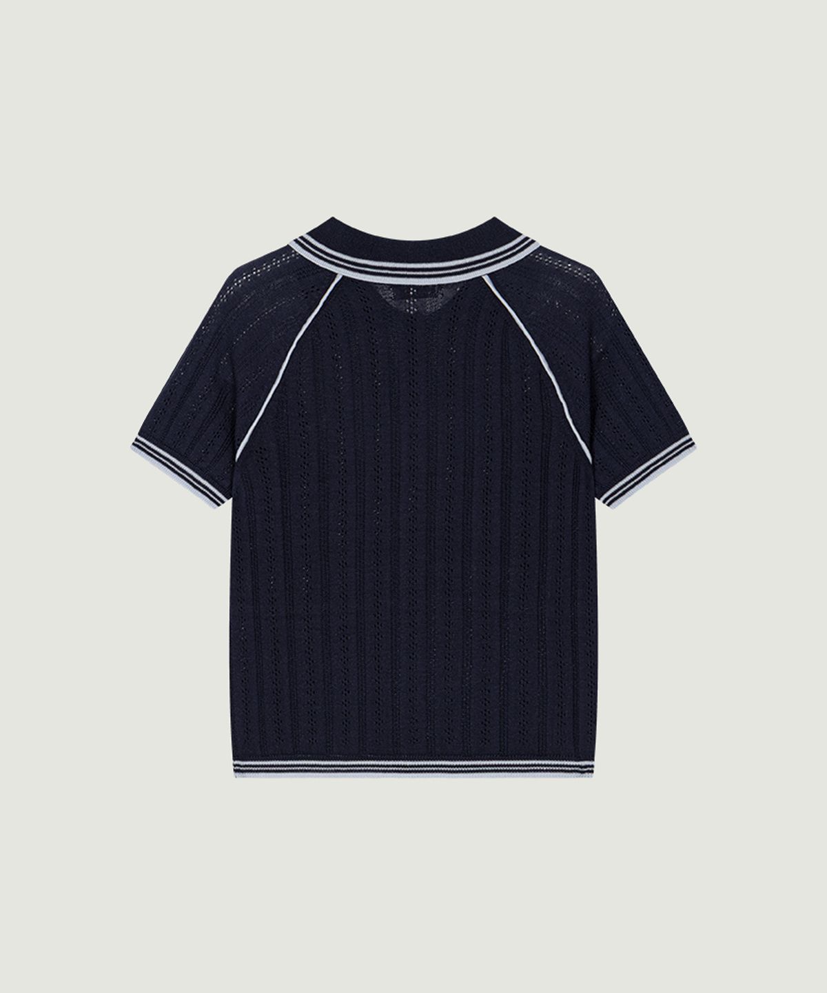 그로브(GROVE) KOI COLLAR KNIT (NAVY)